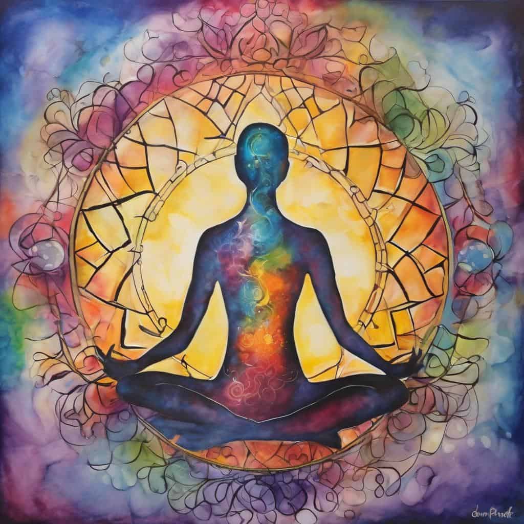 Αποκτήστε έμπνευση από μια εικόνα με γιόγκα και διαλογισμό για εσωτερική αρμονία και συνείδηση.