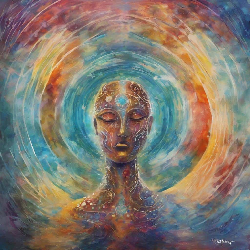 Νους και πνεύμα σε αρμονία, καλλιτεχνική αφίσα.